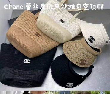 Chanel beach bag hat dx07